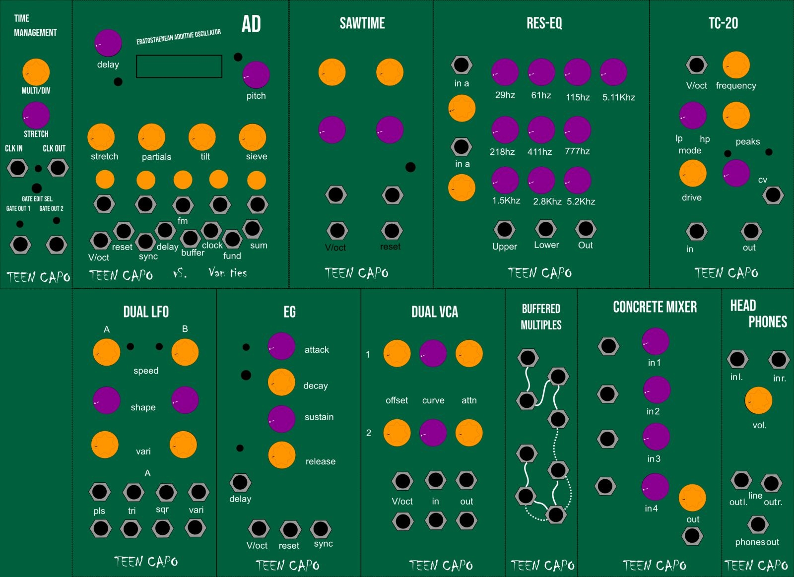 teen kosmo modular system mockup